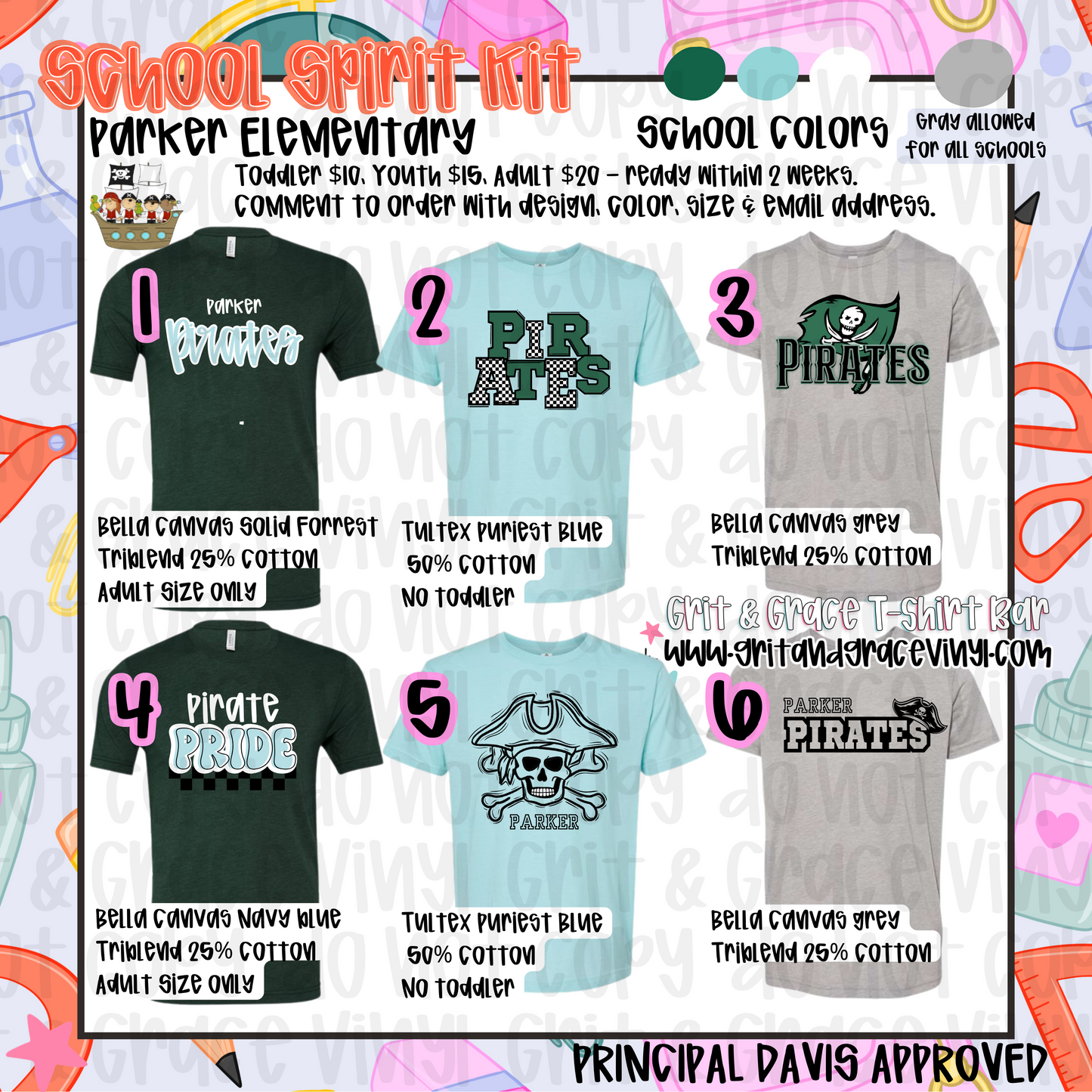 Parker Elementary - School Spirit (Principal Davis Approved!)
