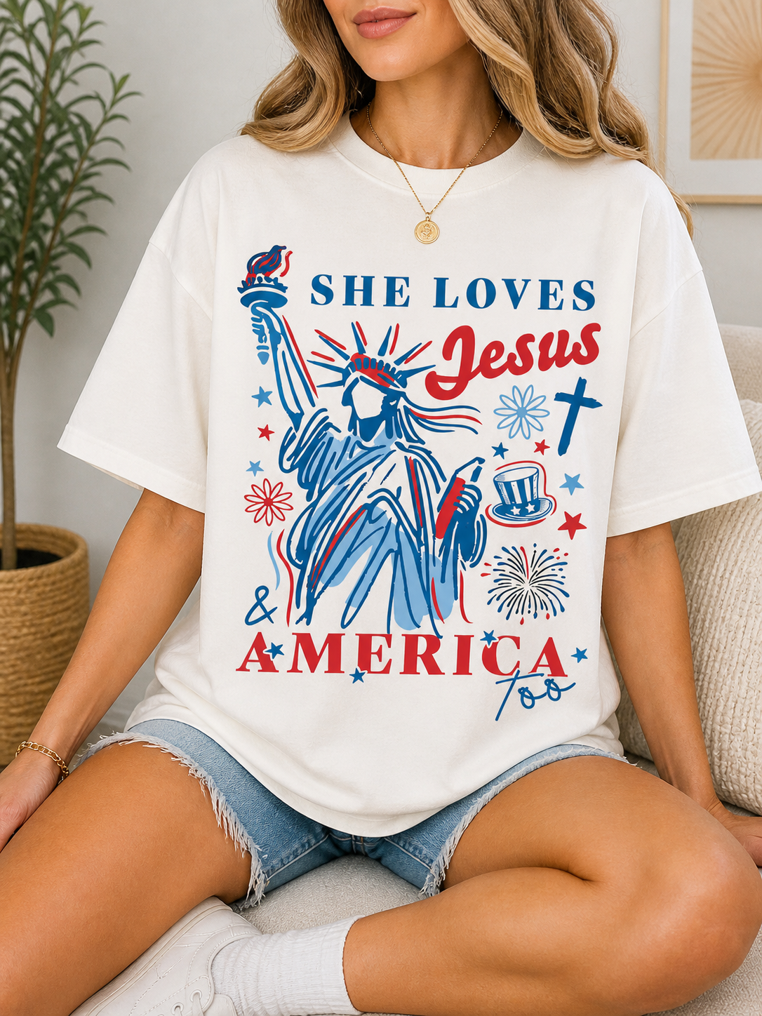She Loves Jesus (11in adult design)
