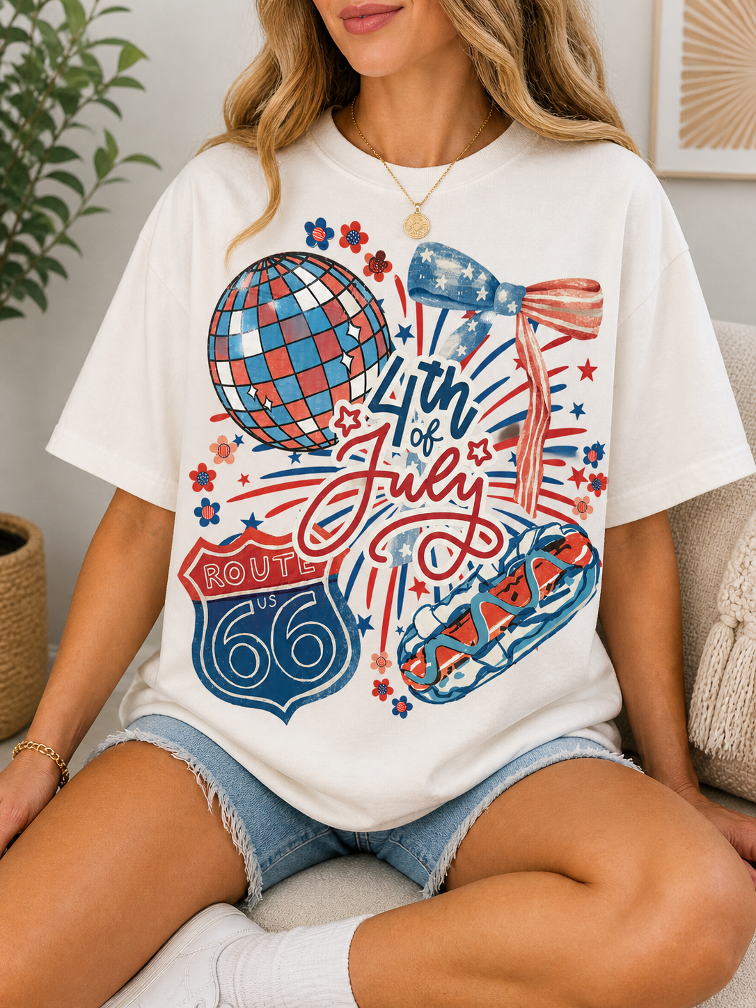 4th of July Doodle (11in adult design)