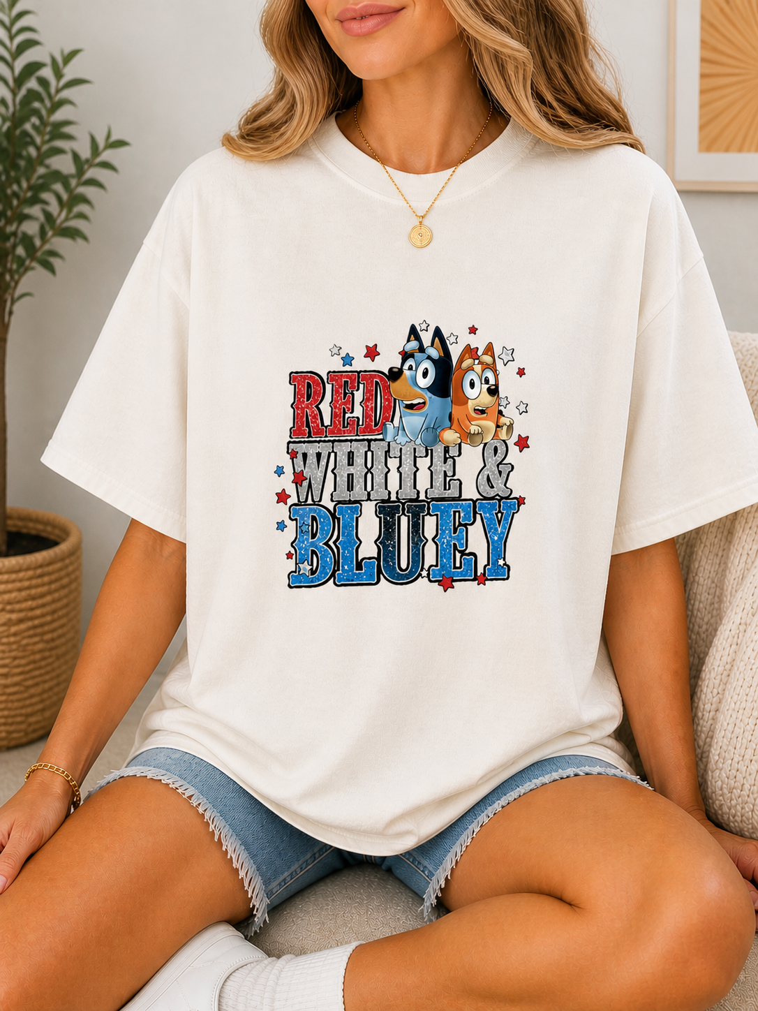 Red White & Bluey (11in adult design)