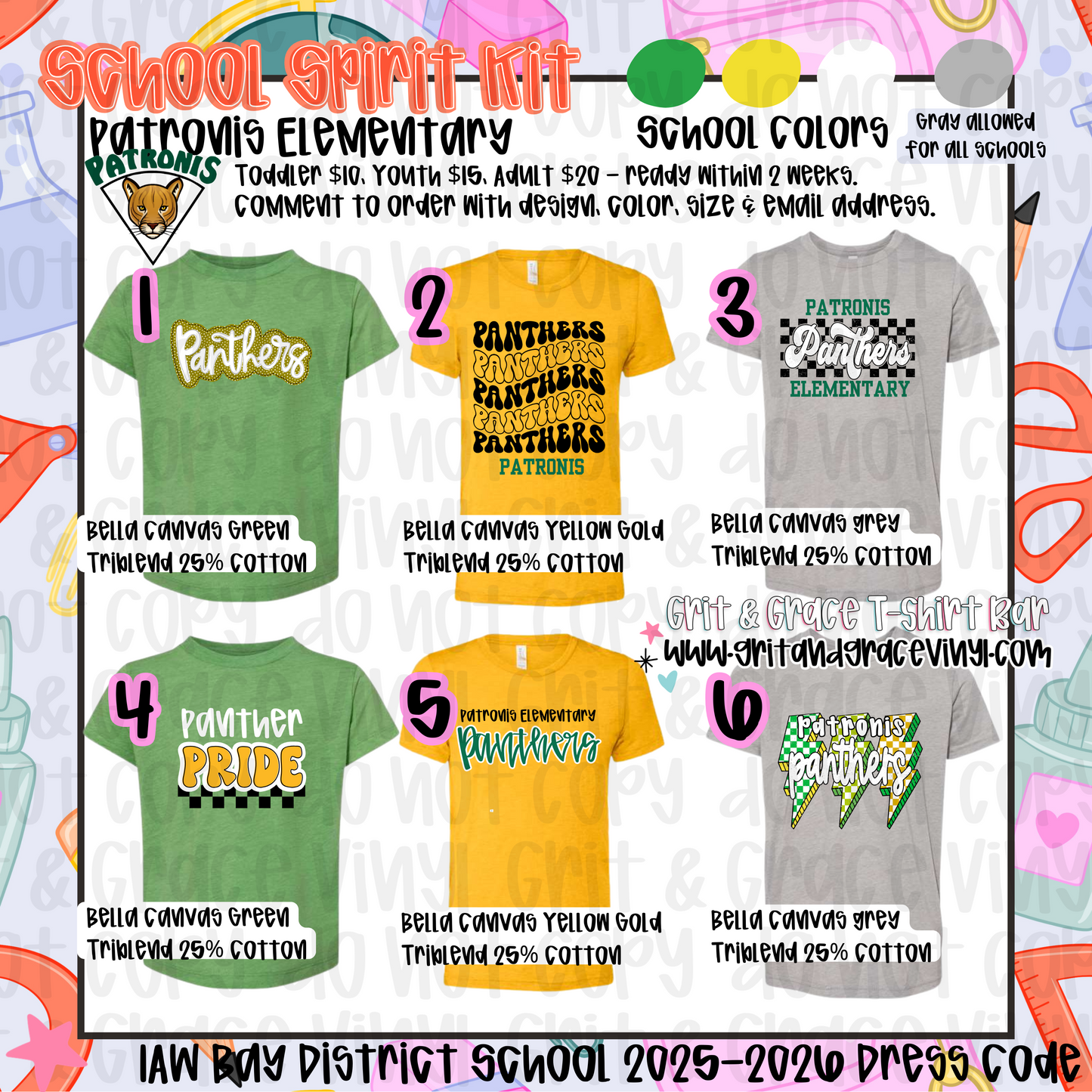 Patronis Elementary - School Spirit