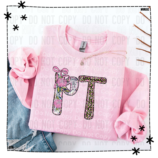 Pink Floral Leopard PT