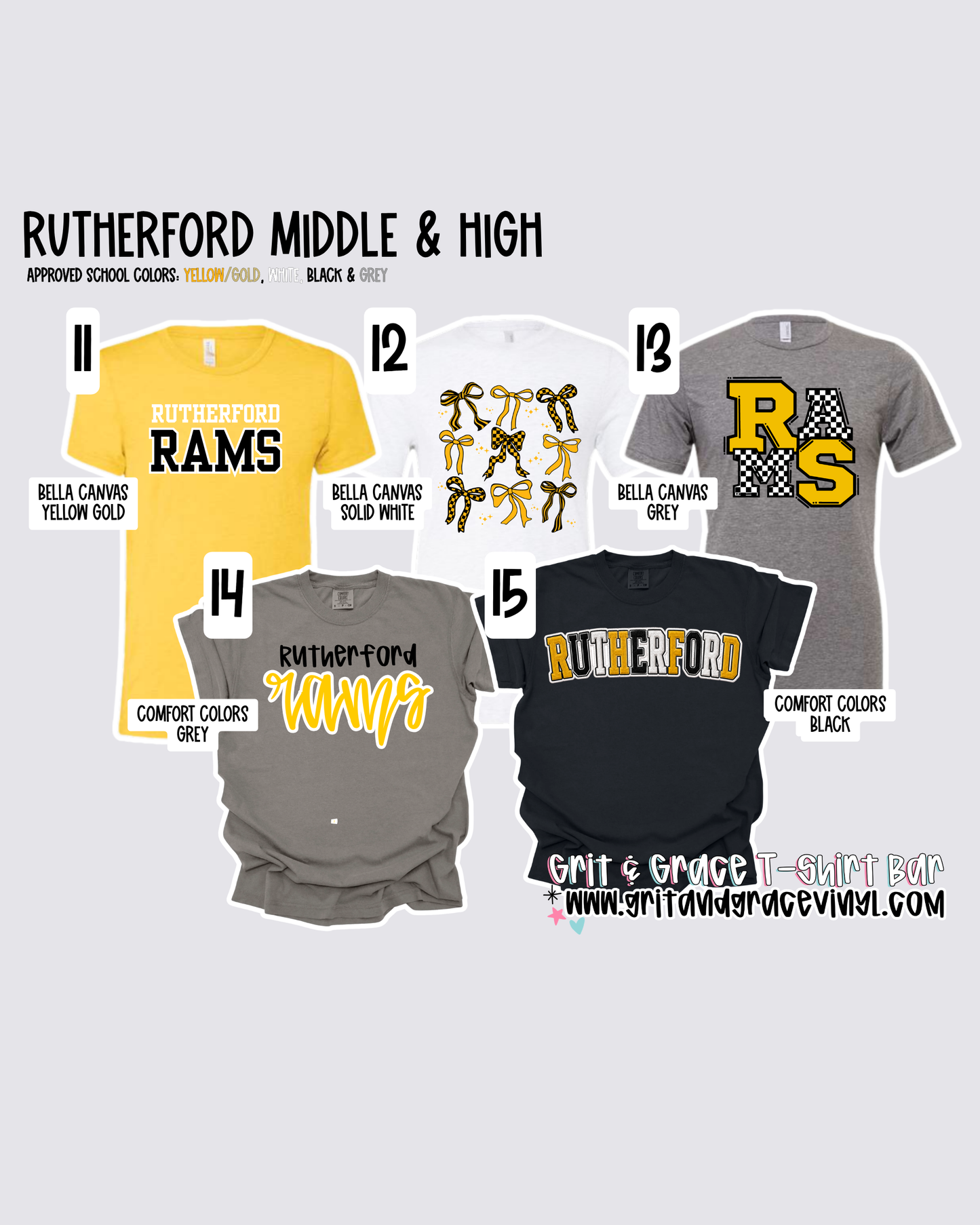 Rutherford Middle & High - School Spirit [School Admin APPROVED!] $3/item donated