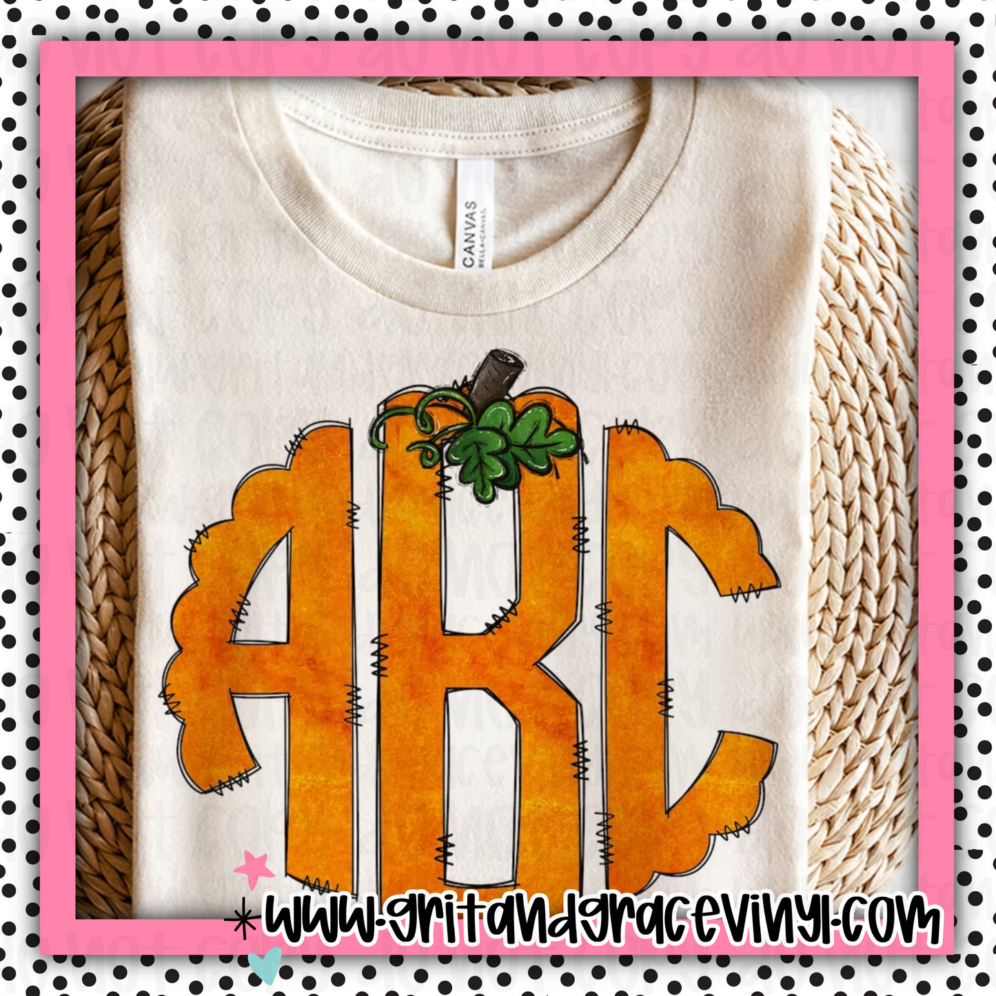 Pumpkin Monogram