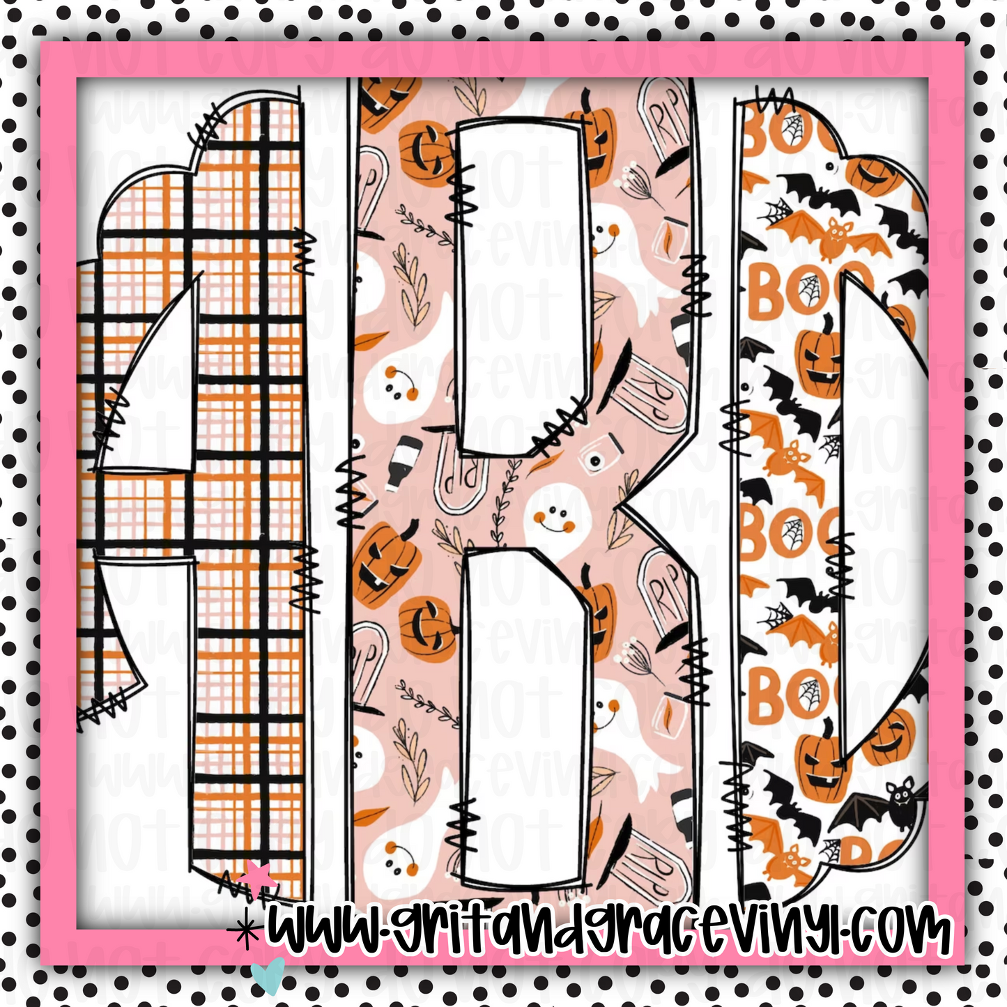 Cute Boo Monogram