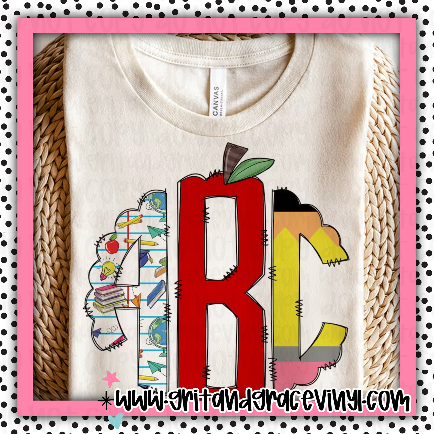 Cute Teacher Monogram