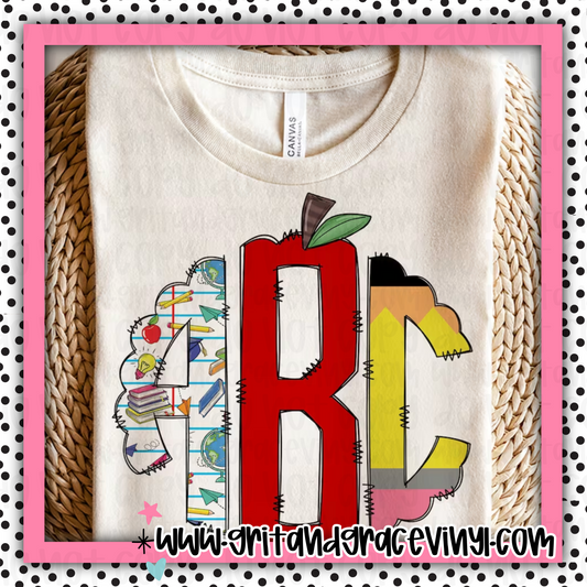 Cute Teacher Monogram