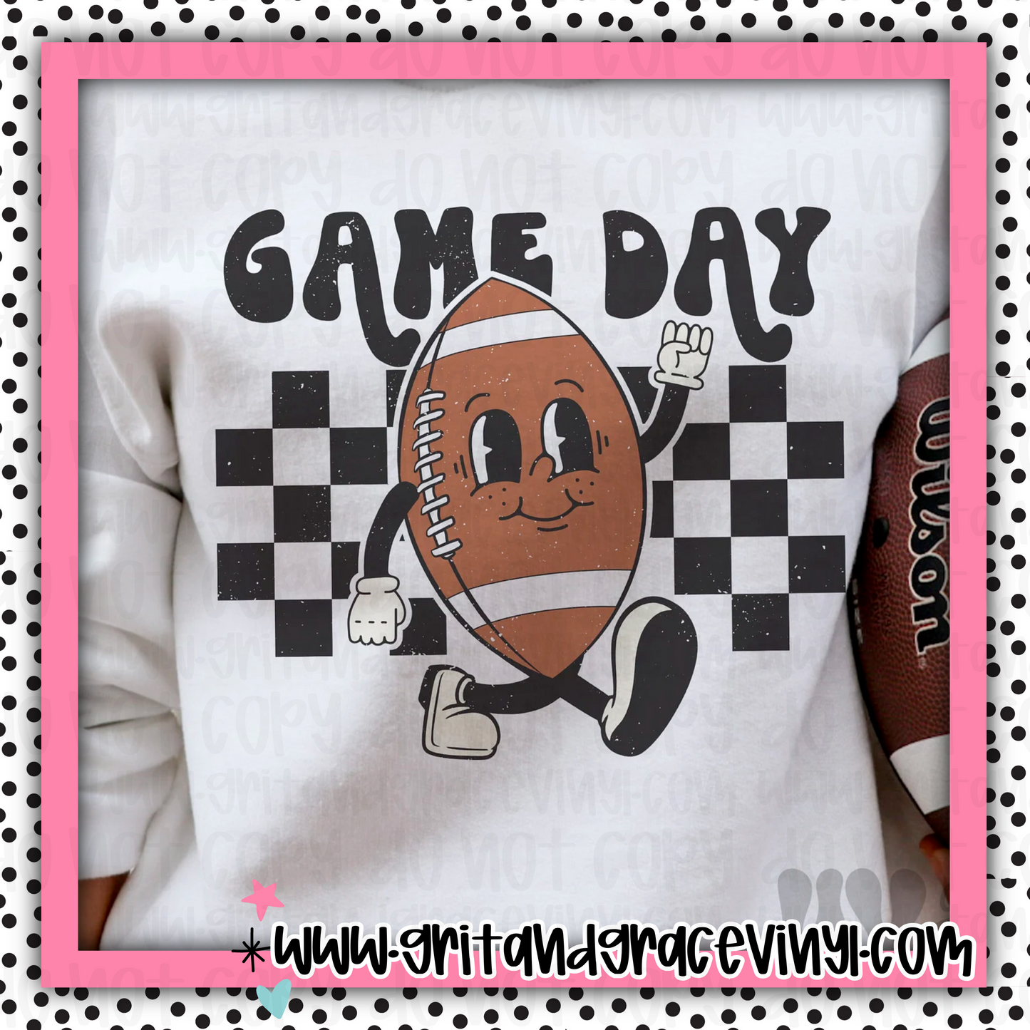 Game Day Cute Football